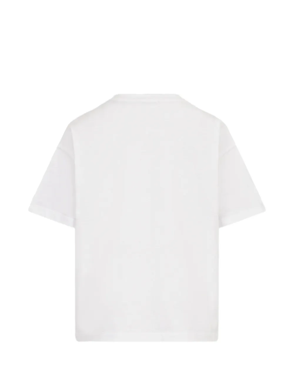 ETRO KIDS T-shirt met paisley-print en logo-patch Wit