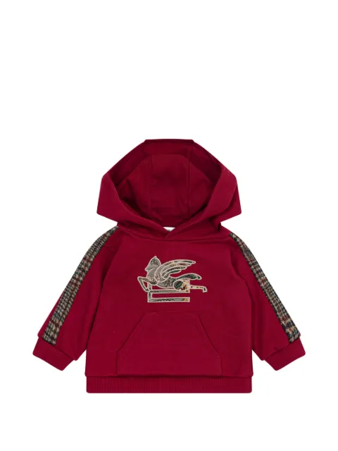 ETRO KIDS hooded sweatshirt with inlaid pegaso logo