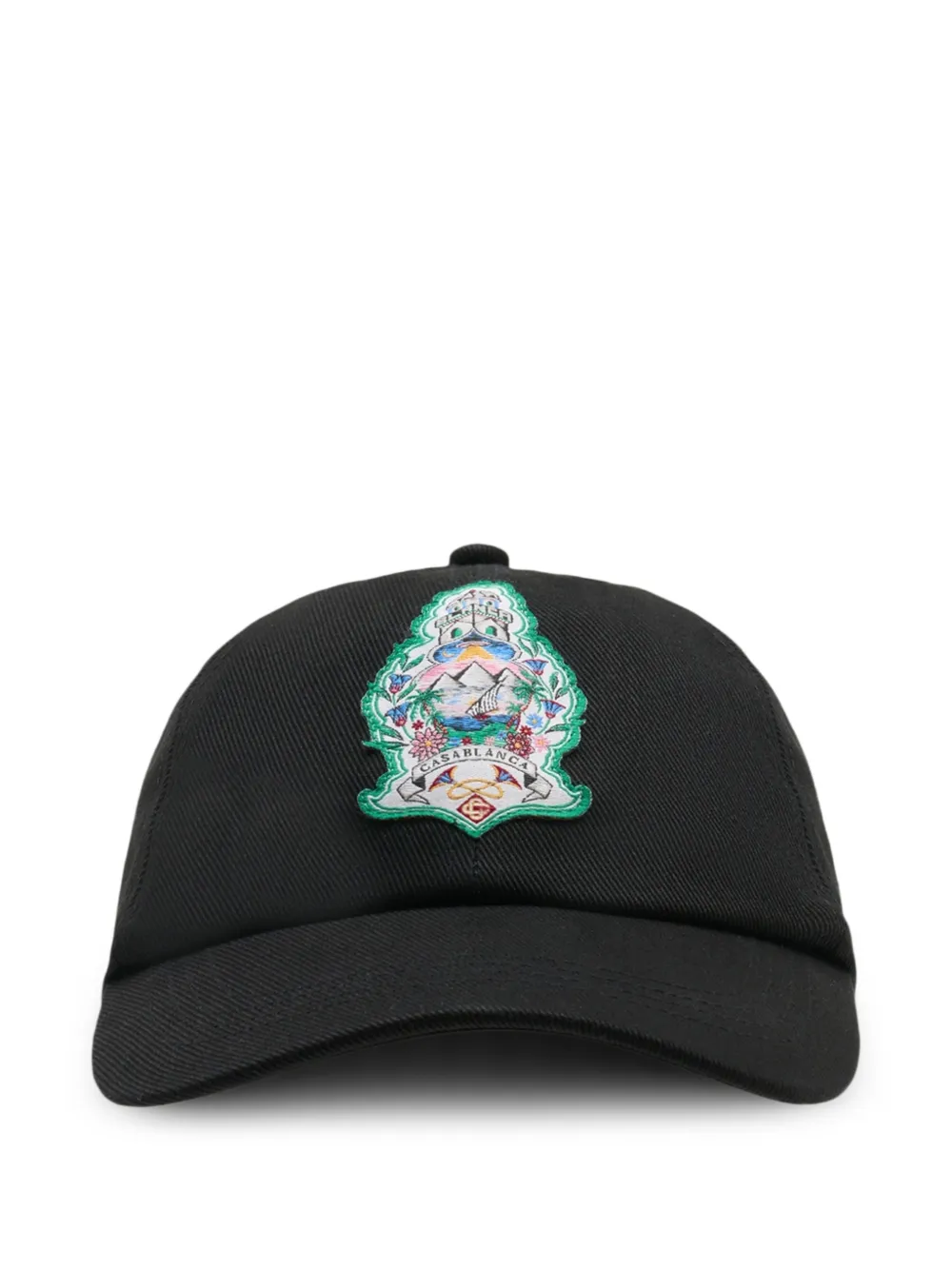 Casablanca Hotel Emblem cotton hat - Nero