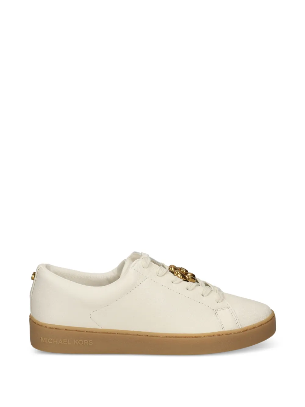 Michael Kors Nellie Flex stud-embellished leather ballet flats Bruin
