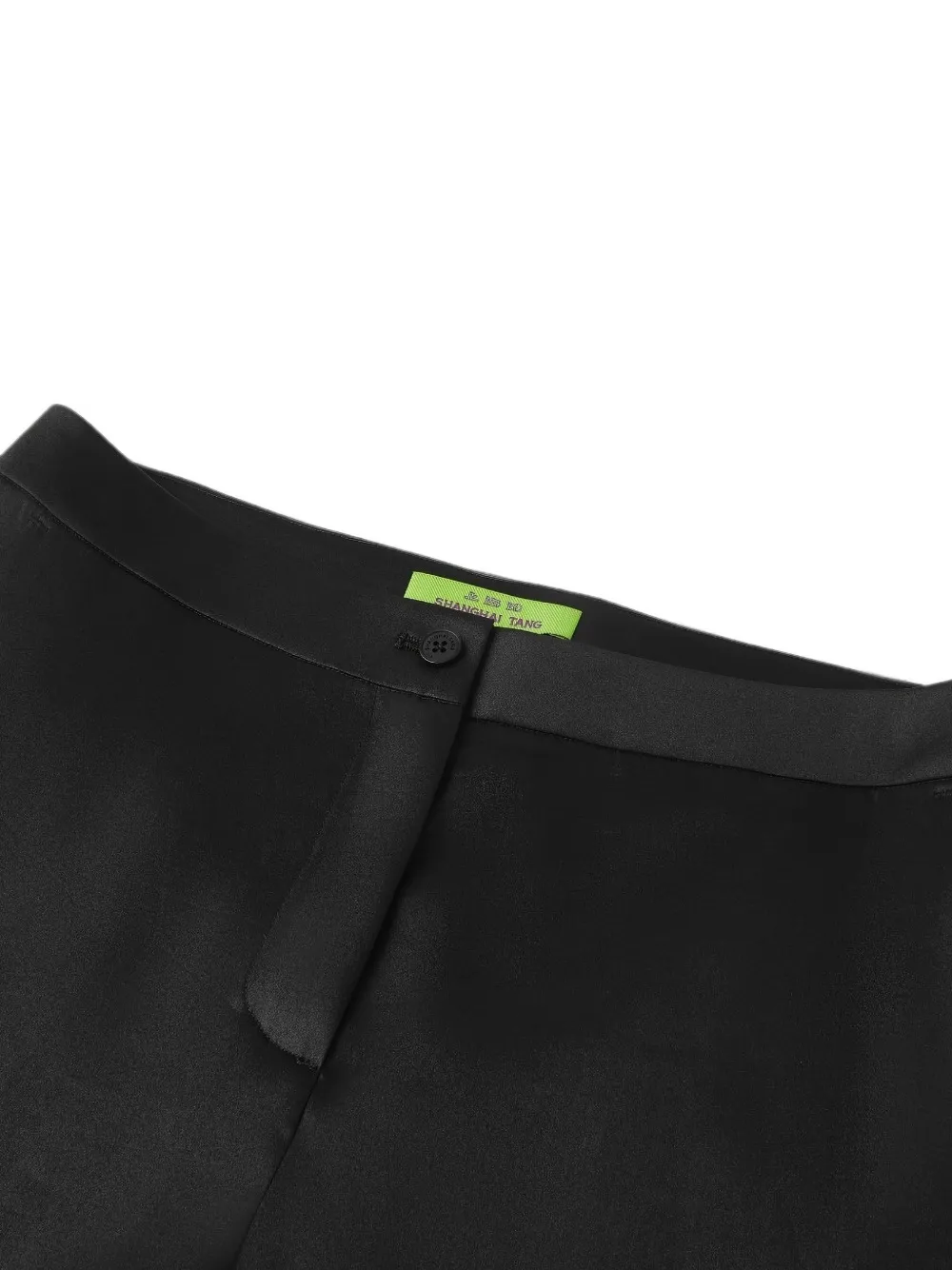 Shanghai Tang Broek met satijnen afwerking Zwart