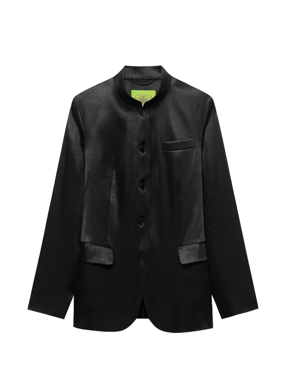 Shanghai Tang satin blazer - Schwarz