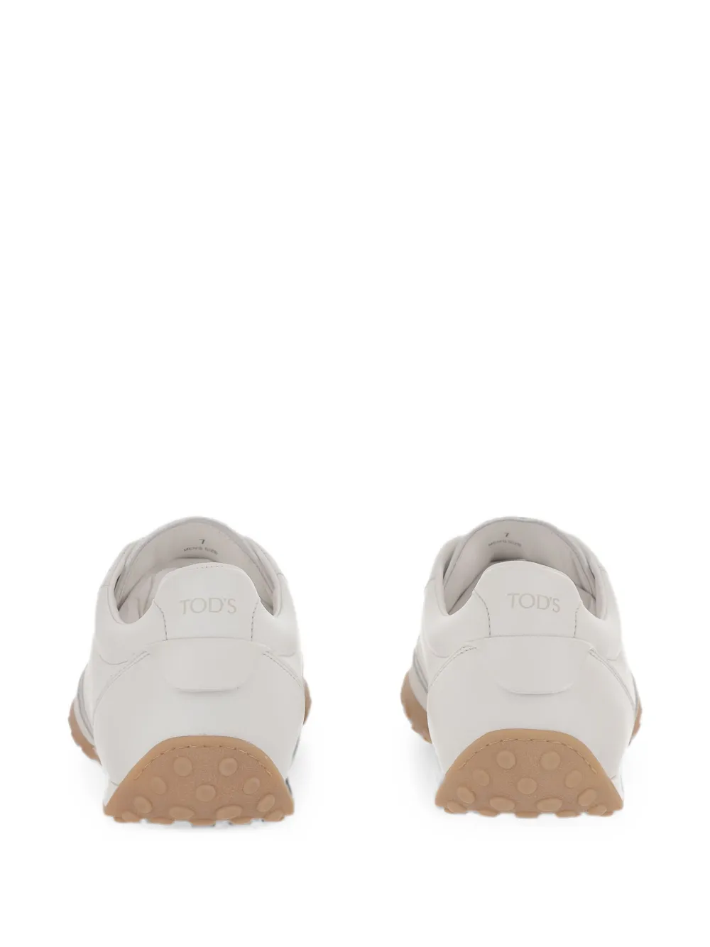 Tod's suede-insert leather sneakers Wit
