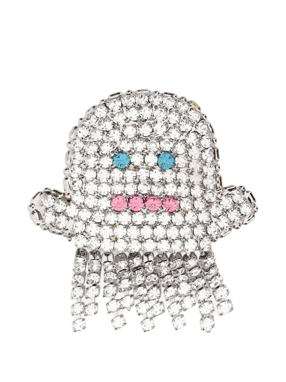 Lisa C crystal-embellished ghost brooch