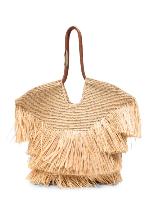ZIMMERMANN medium Goldentime fringed tote bag