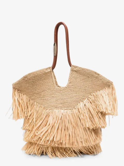 ZIMMERMANN medium Goldentime fringe tote bag