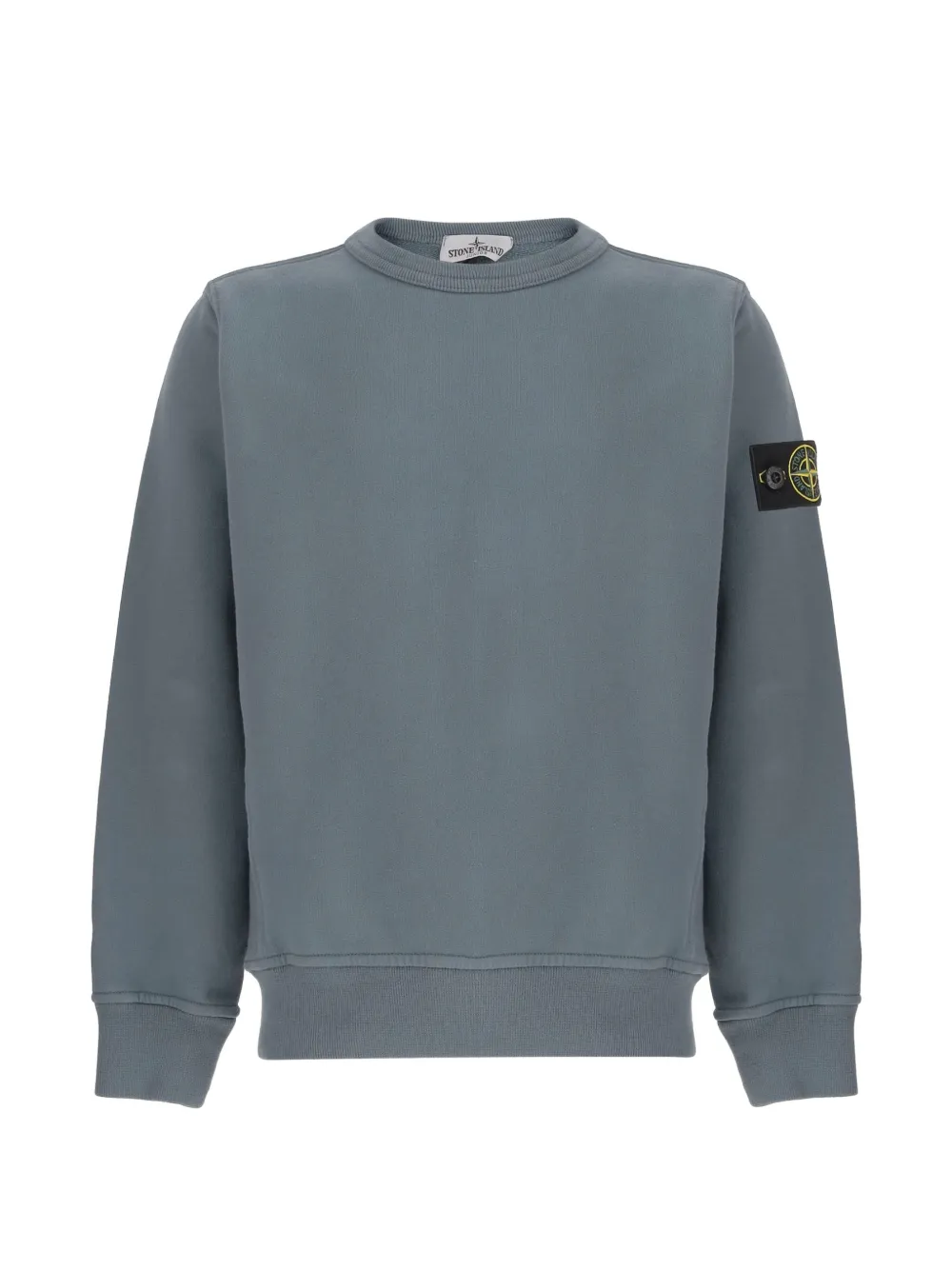 Stone Island Junior Compass logo-patch sweatshirt - Blu