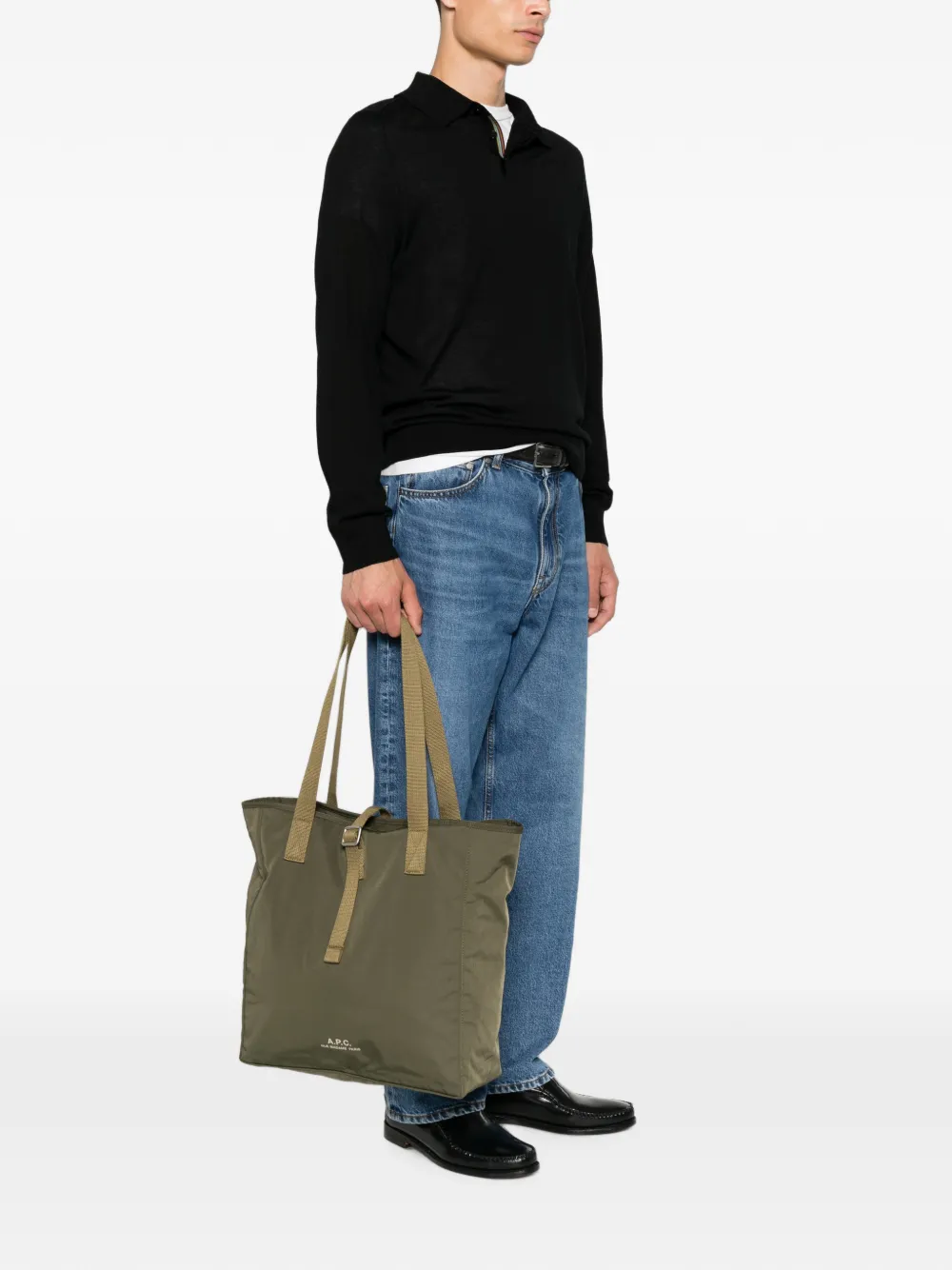 A.P.C. Archive shopper met gespsluiting Groen
