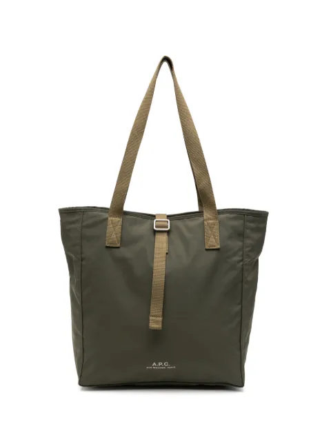 A.P.C. logo-detail buckle-strap shoulder bag