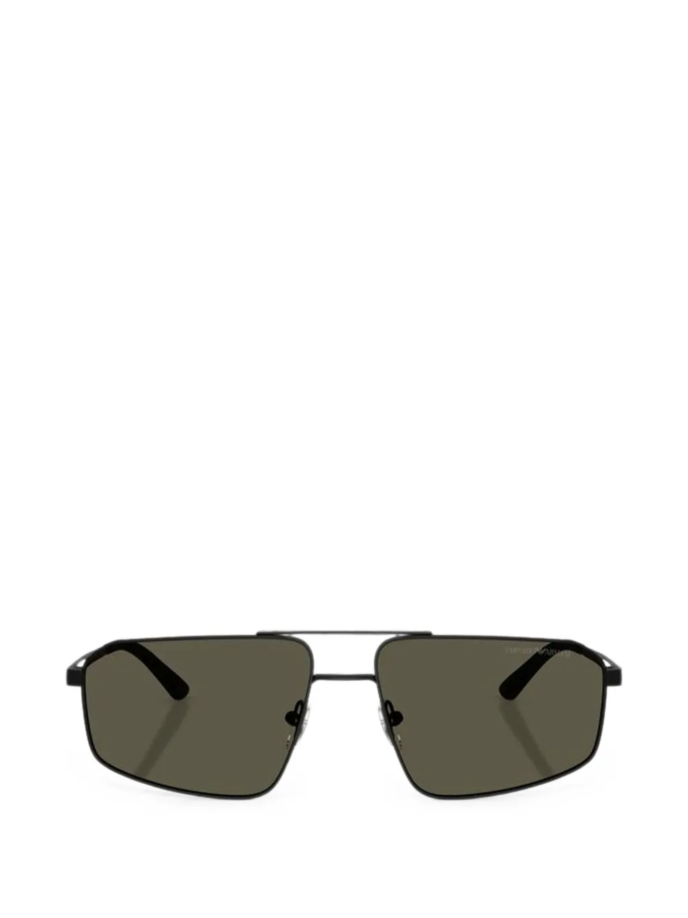 Emporio Armani geometric-frame sunglasses - Nero
