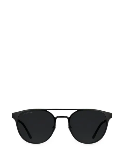 Lacoste double-bridge round-frame sunglasses