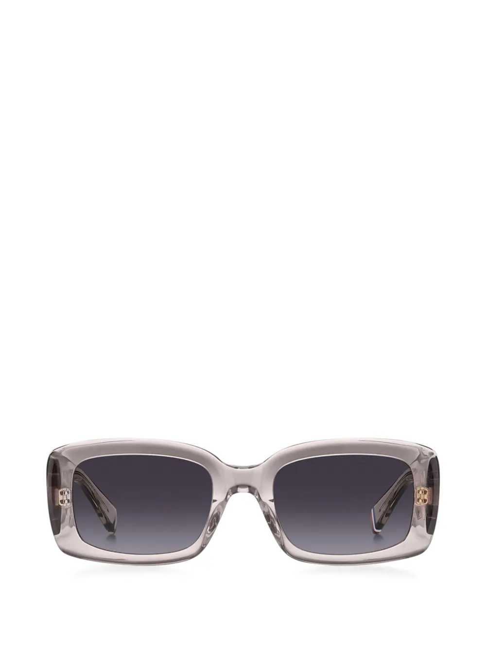 Tommy Hilfiger rectangle-frame logo-plaque sunglasses - Grigio