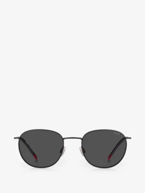 BOSS matte-finish geometric-frame sunglasses