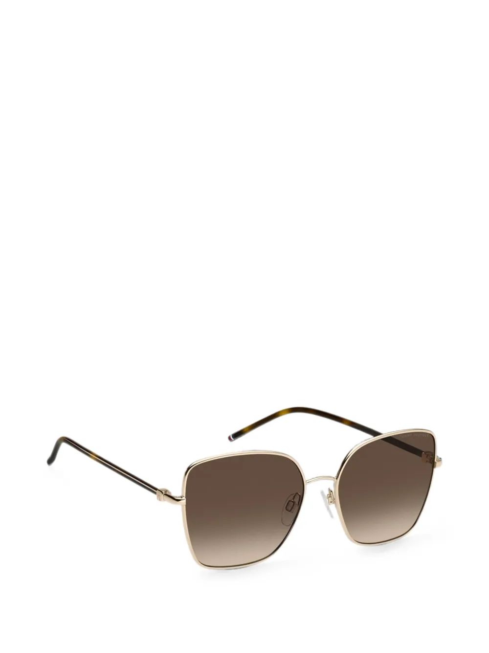 Tommy Hilfiger Zonnebril met vlinder montuur Goud