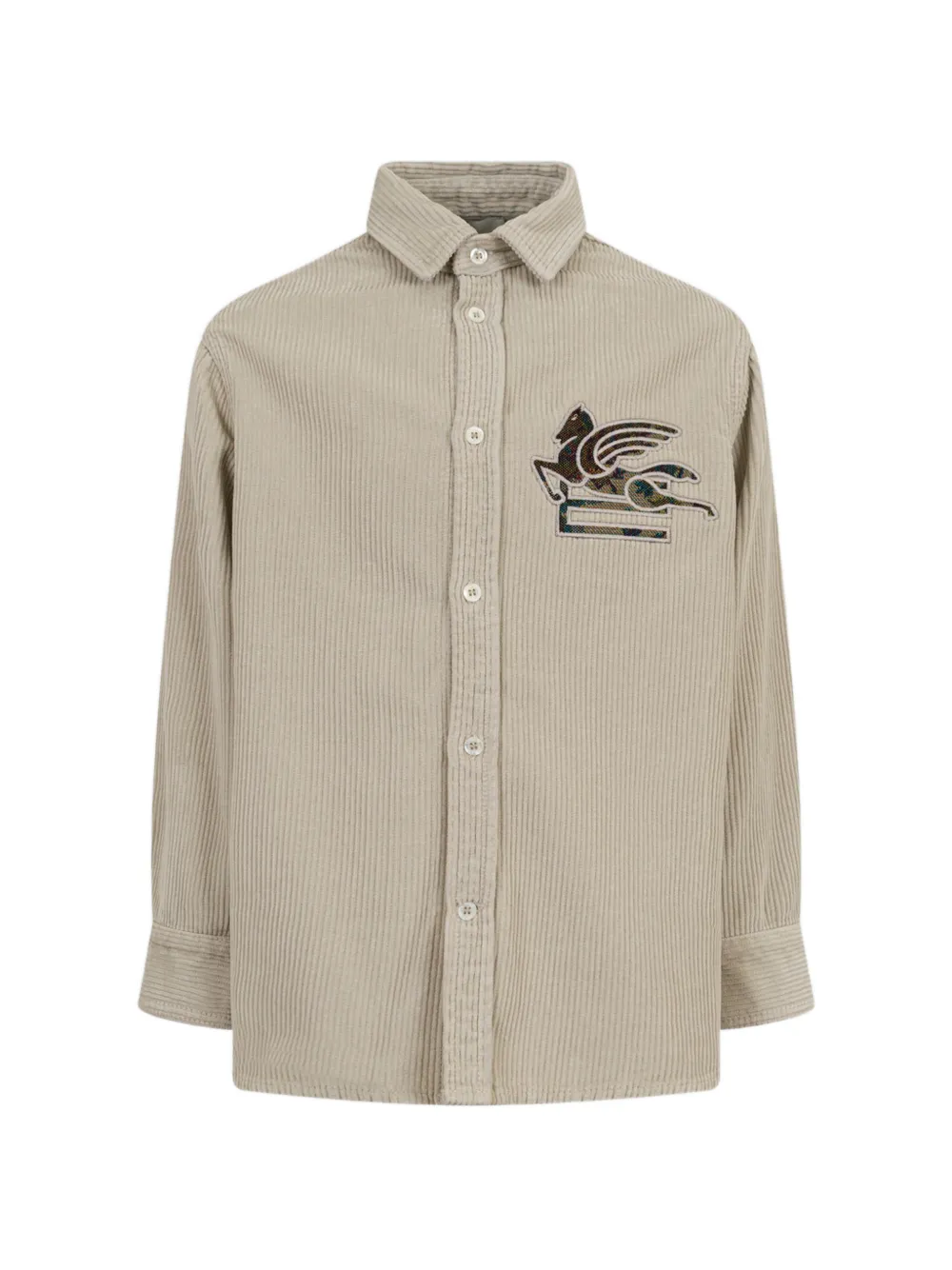 ETRO KIDS corduroy overshirt - Toni neutri