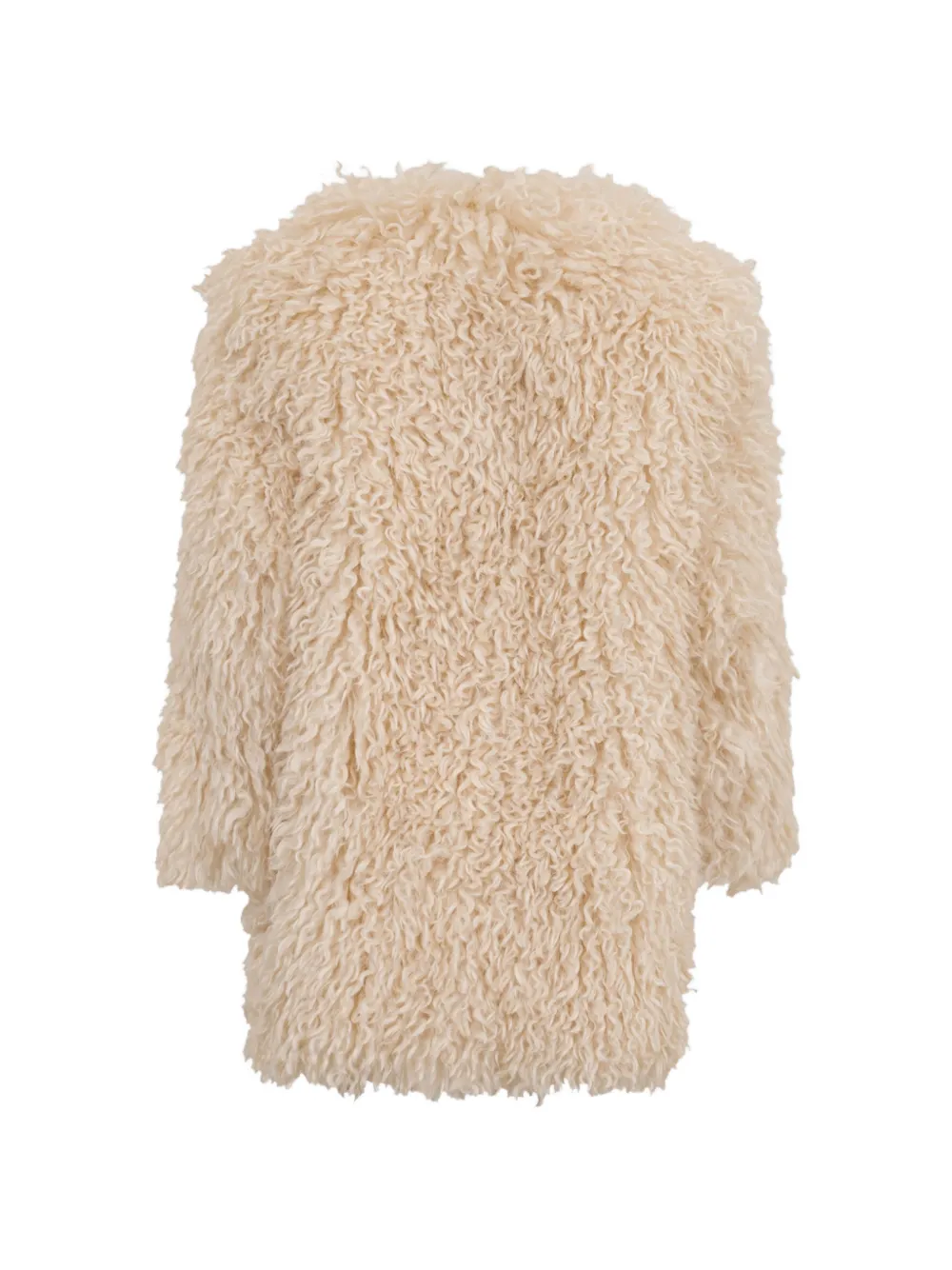 ETRO KIDS Jas van imitatiebont met voering met print Beige