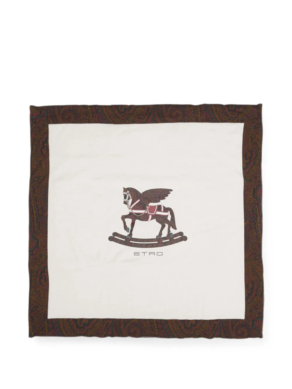 ETRO KIDS Pegaso paisley-print blanket - Bianco