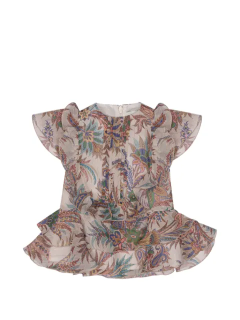 ETRO KIDS vestido con volantes