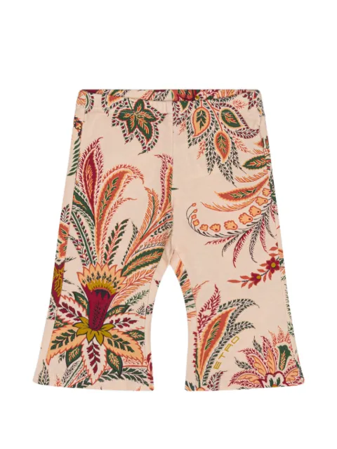 ETRO KIDS leggings with floral-print