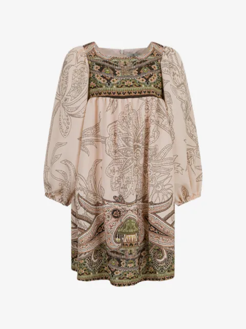 ETRO KIDS vestido con ribete