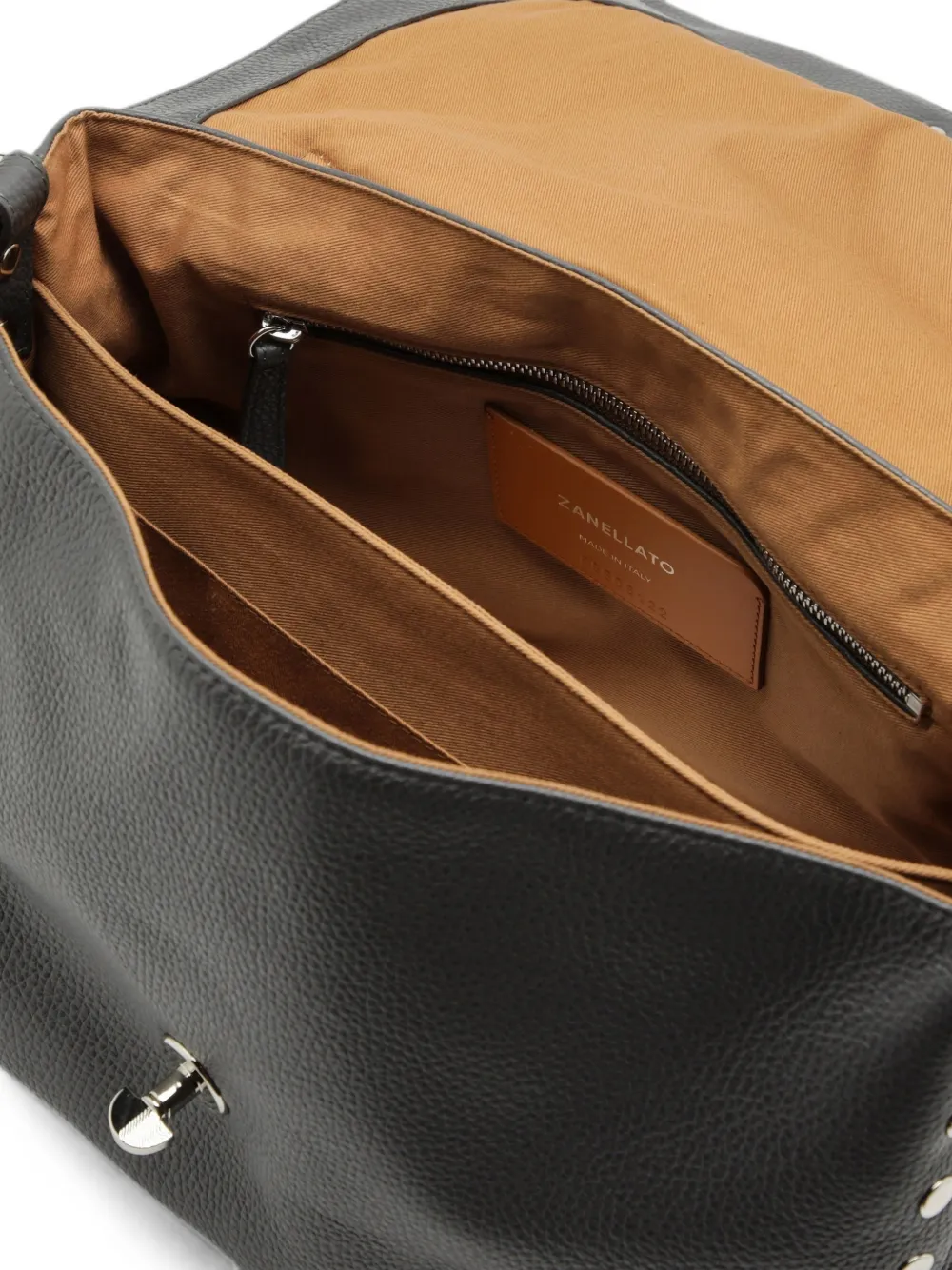 Zanellato Postina crossbodytas verfraaid met studs Zwart