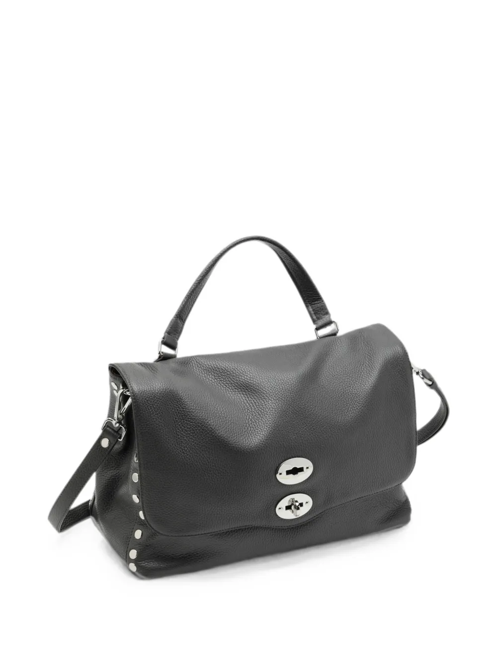 Zanellato Postina crossbodytas verfraaid met studs Zwart