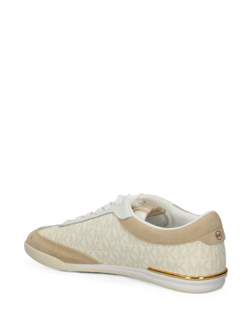 Michael Kors Nolan monogram-print panelled sneakers Beige