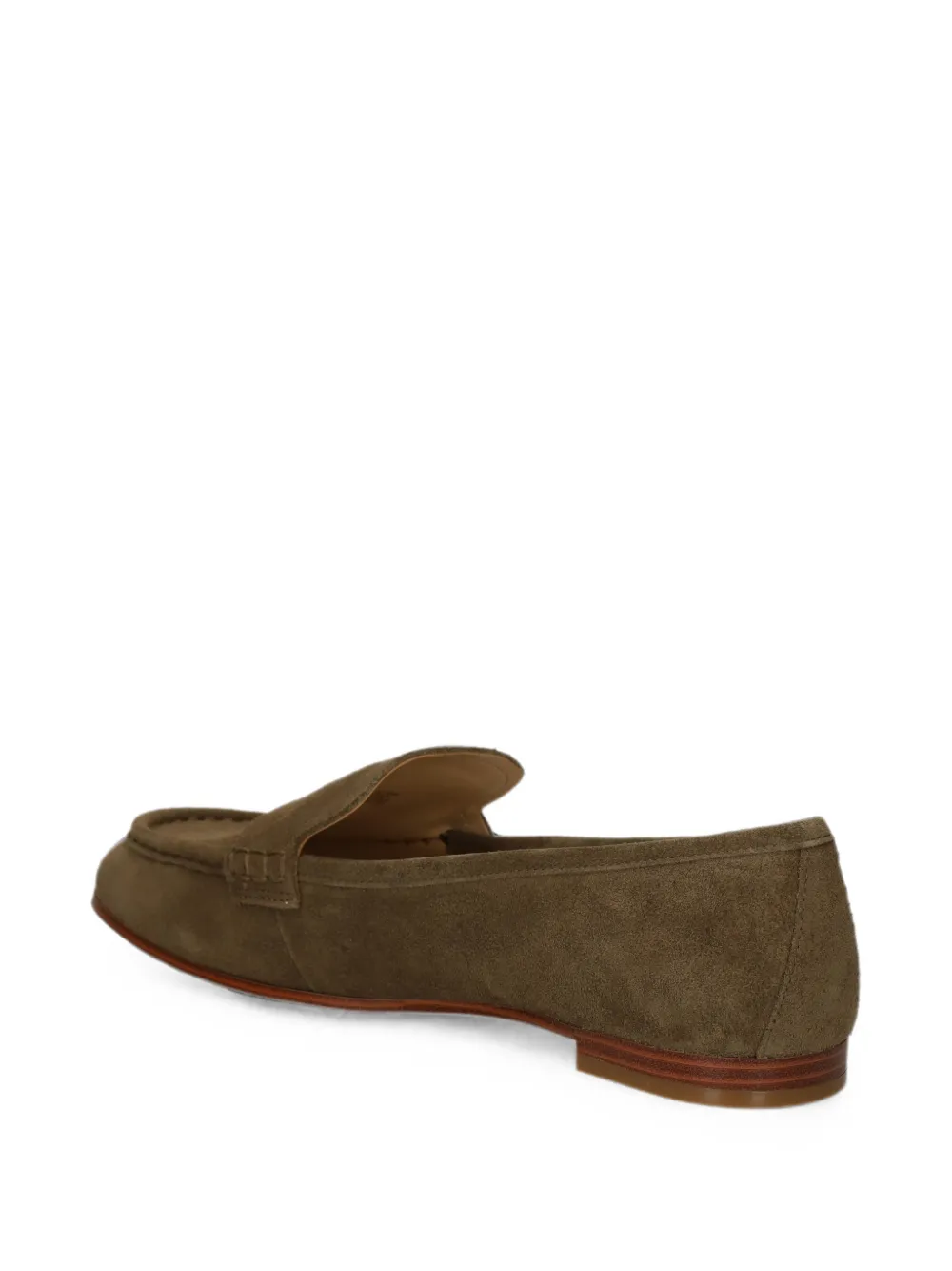 Michael Kors Jennings logo-plaque suede loafers Groen