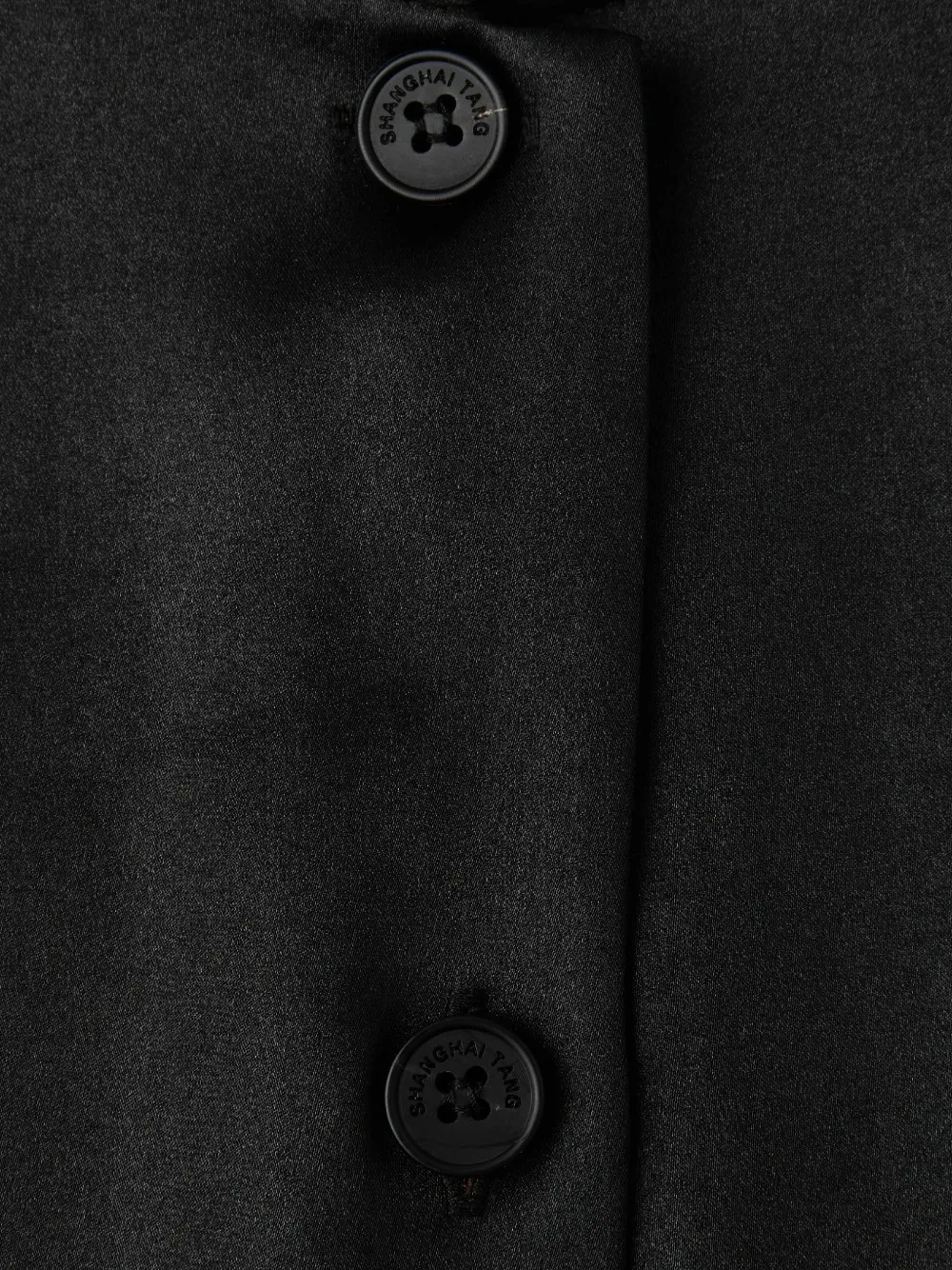 Shanghai Tang satijnen blouse Zwart
