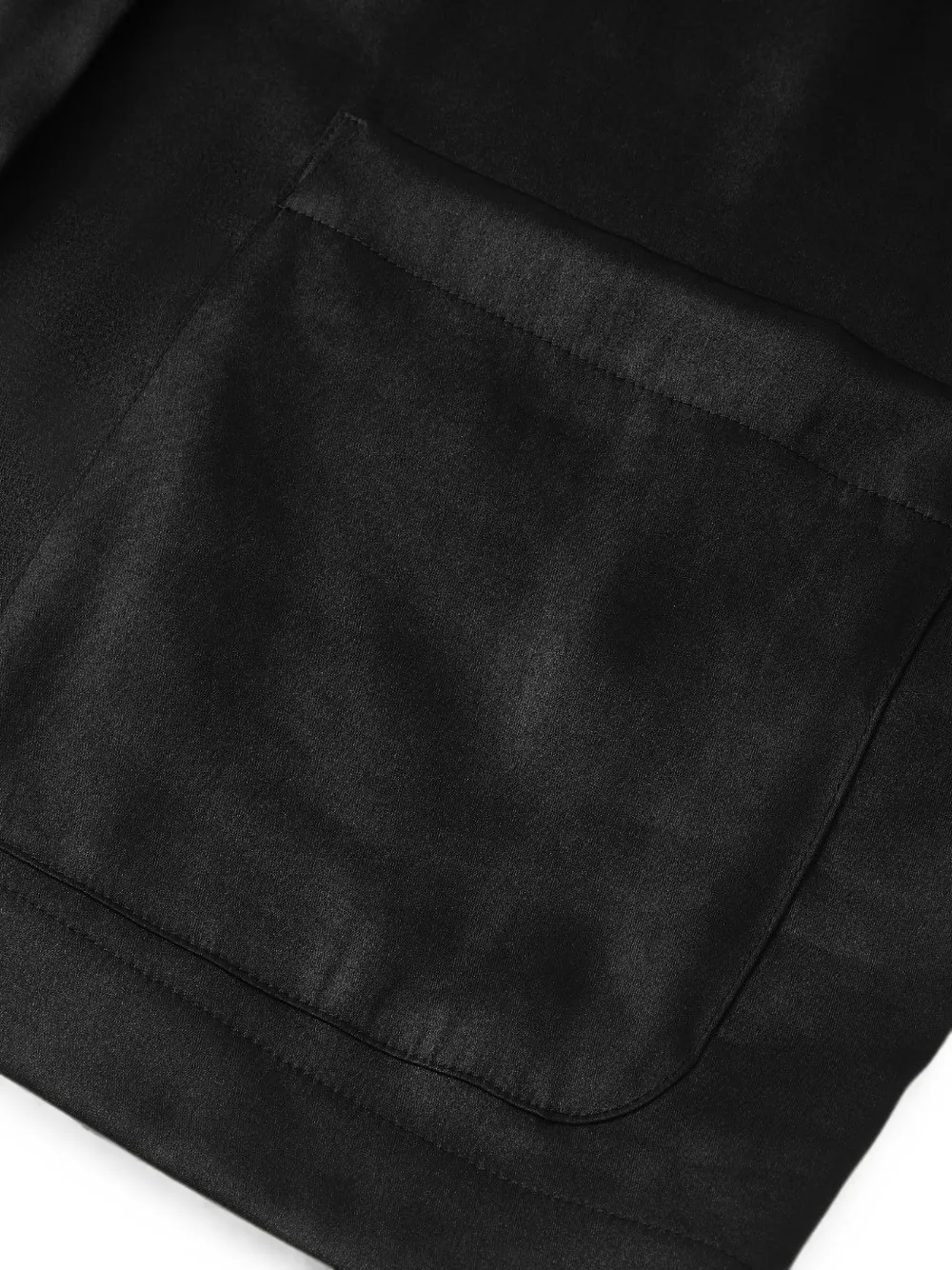 Shanghai Tang satijnen blouse Zwart