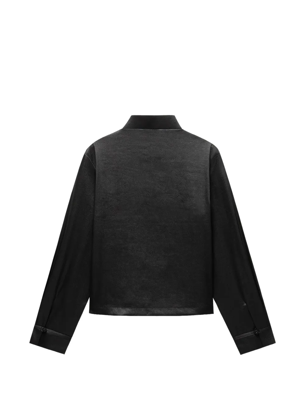 Shanghai Tang satijnen blouse Zwart