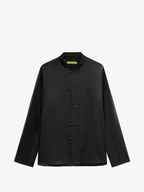 Shanghai Tang frog-fastening shirt