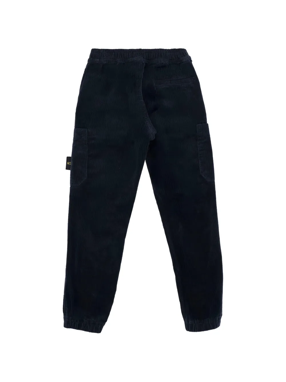 Stone Island Junior Ribfluwelen broek met Compass-logopatch Blauw