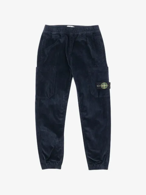 Stone Island Junior corduroy cargo pants