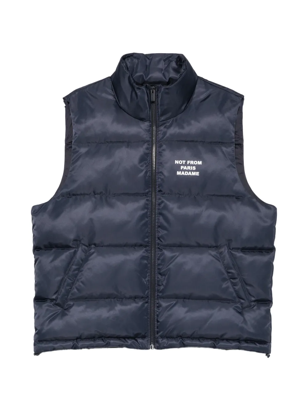 Drôle De Monsieur Not From Paris Madame quilted gilet - Blue