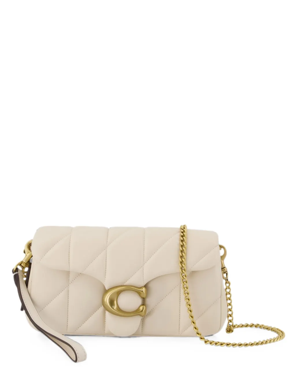 Coach Tabby quilted leather shoulder bag - Bianco