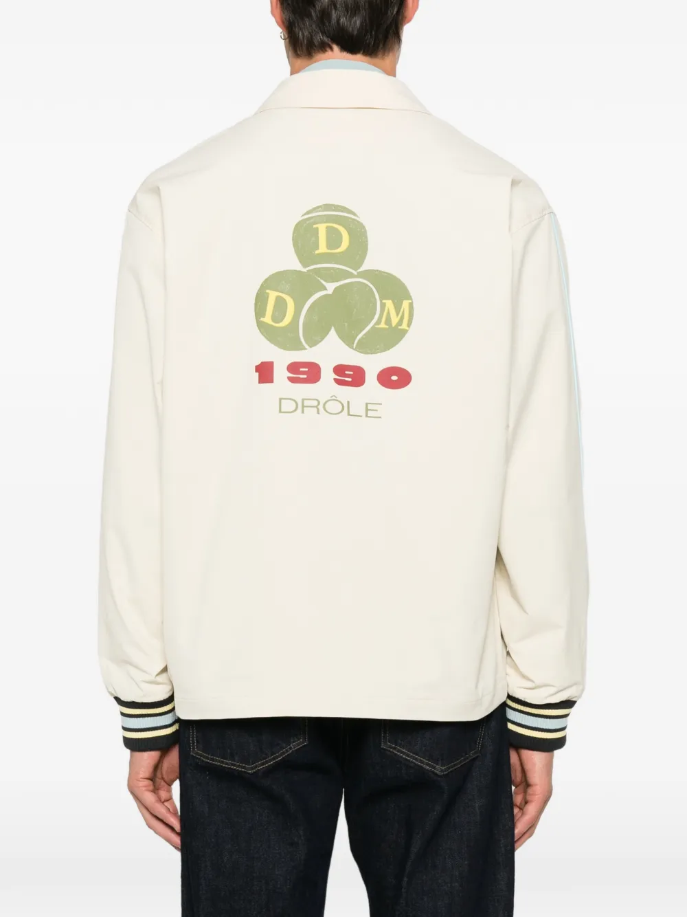 Drôle De Monsieur Jack met zak en logoprint Beige