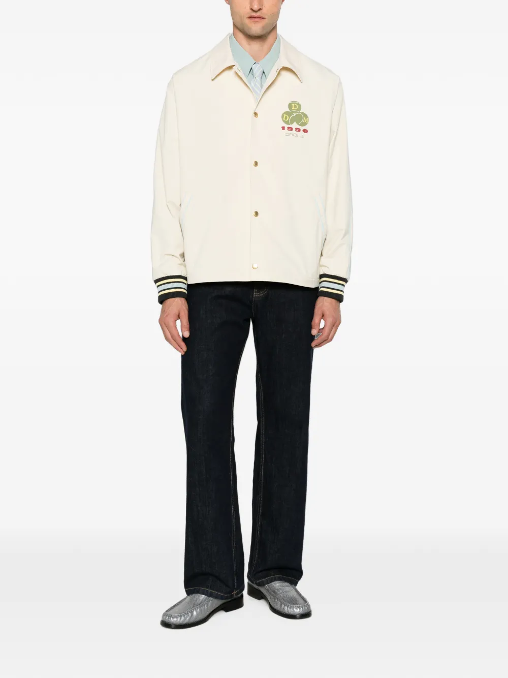 Drôle De Monsieur Jack met zak en logoprint Beige