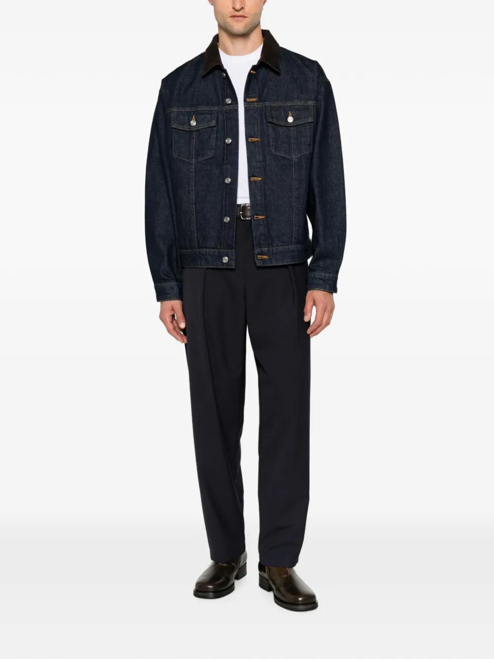 A.P.C. Straight plooibroek Blauw