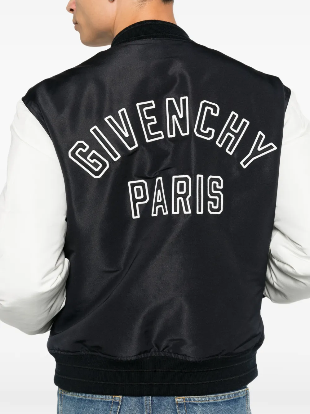 Givenchy Bomberjack met geborduurd logo Zwart