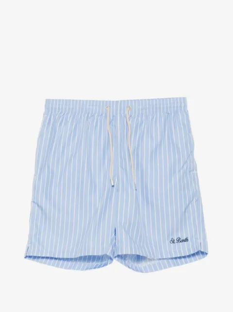 MC2 Saint Barth vertical-stripe drawstring-fastening swim shorts