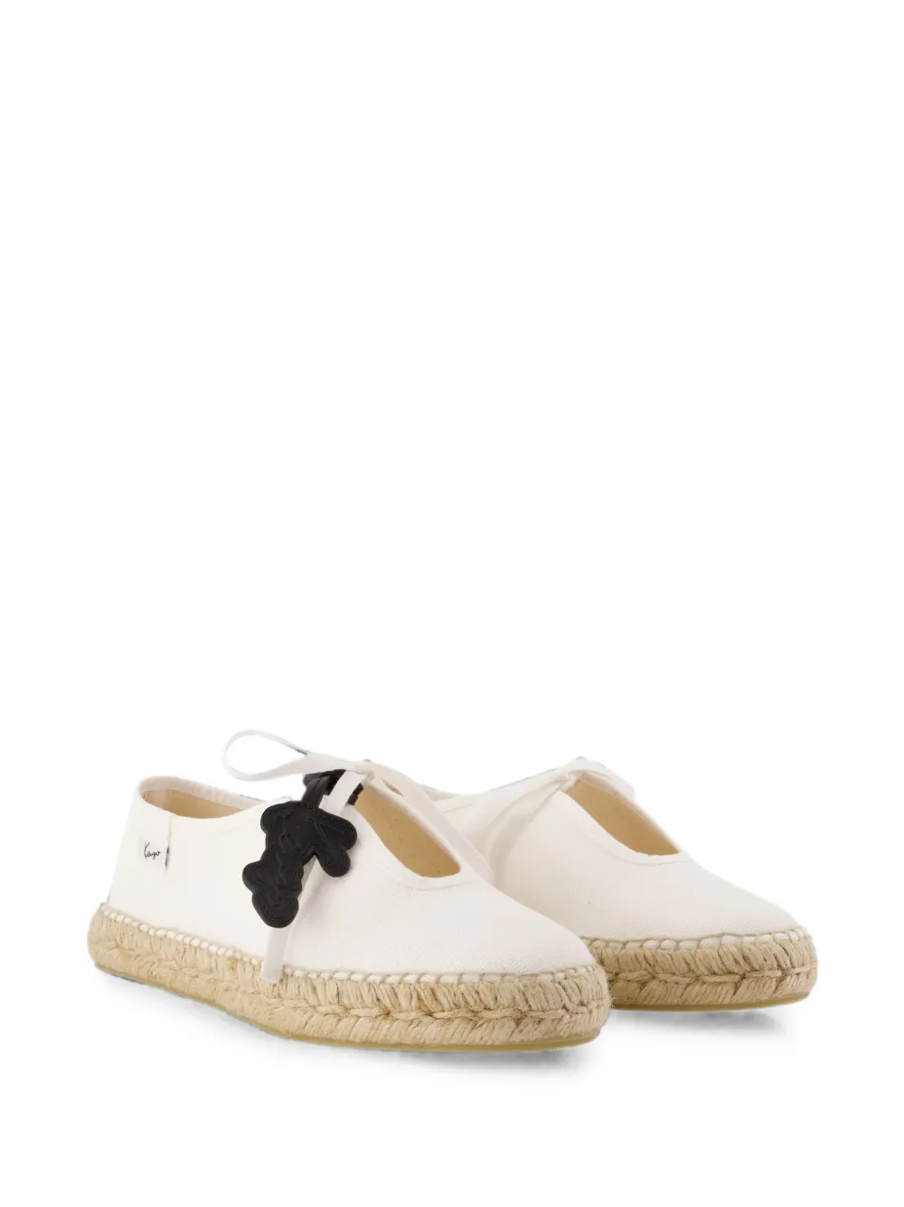 Kenzo charm-detail espadrilles Wit