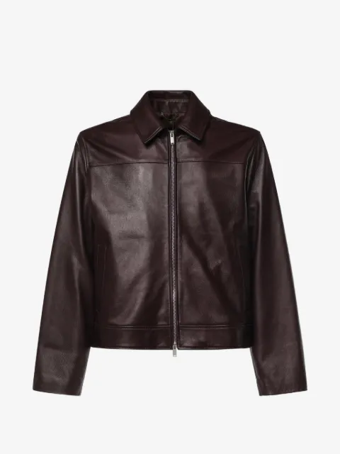Lardini zip-up leather jacket