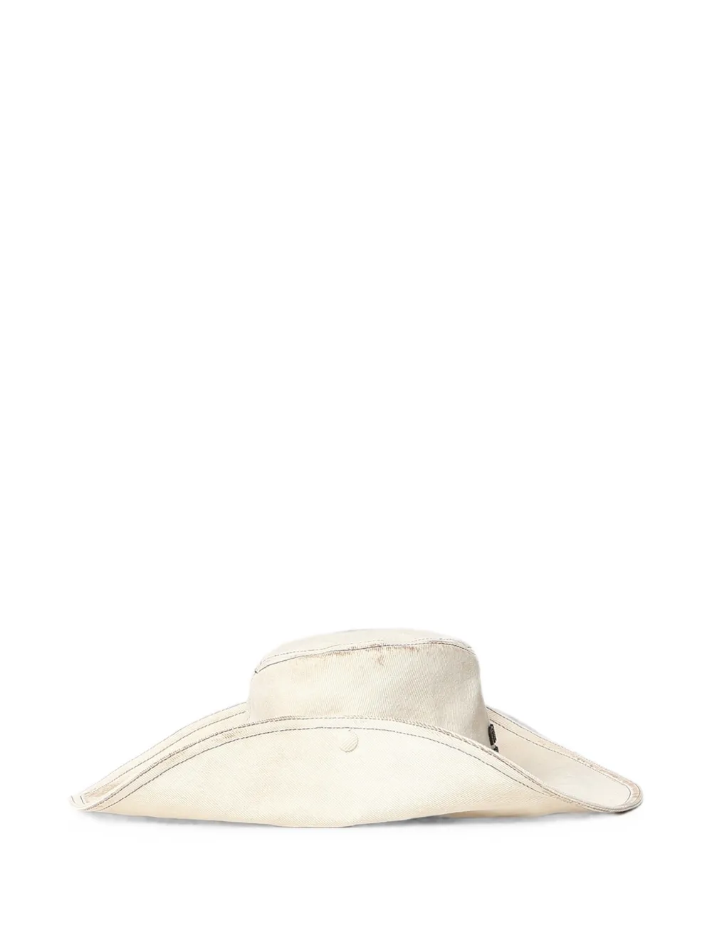 Miu Hoed met logodetail Beige