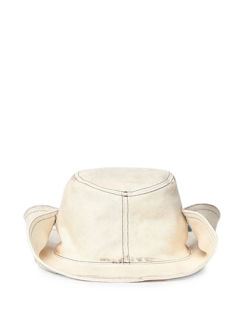 Miu Hoed met logodetail Beige