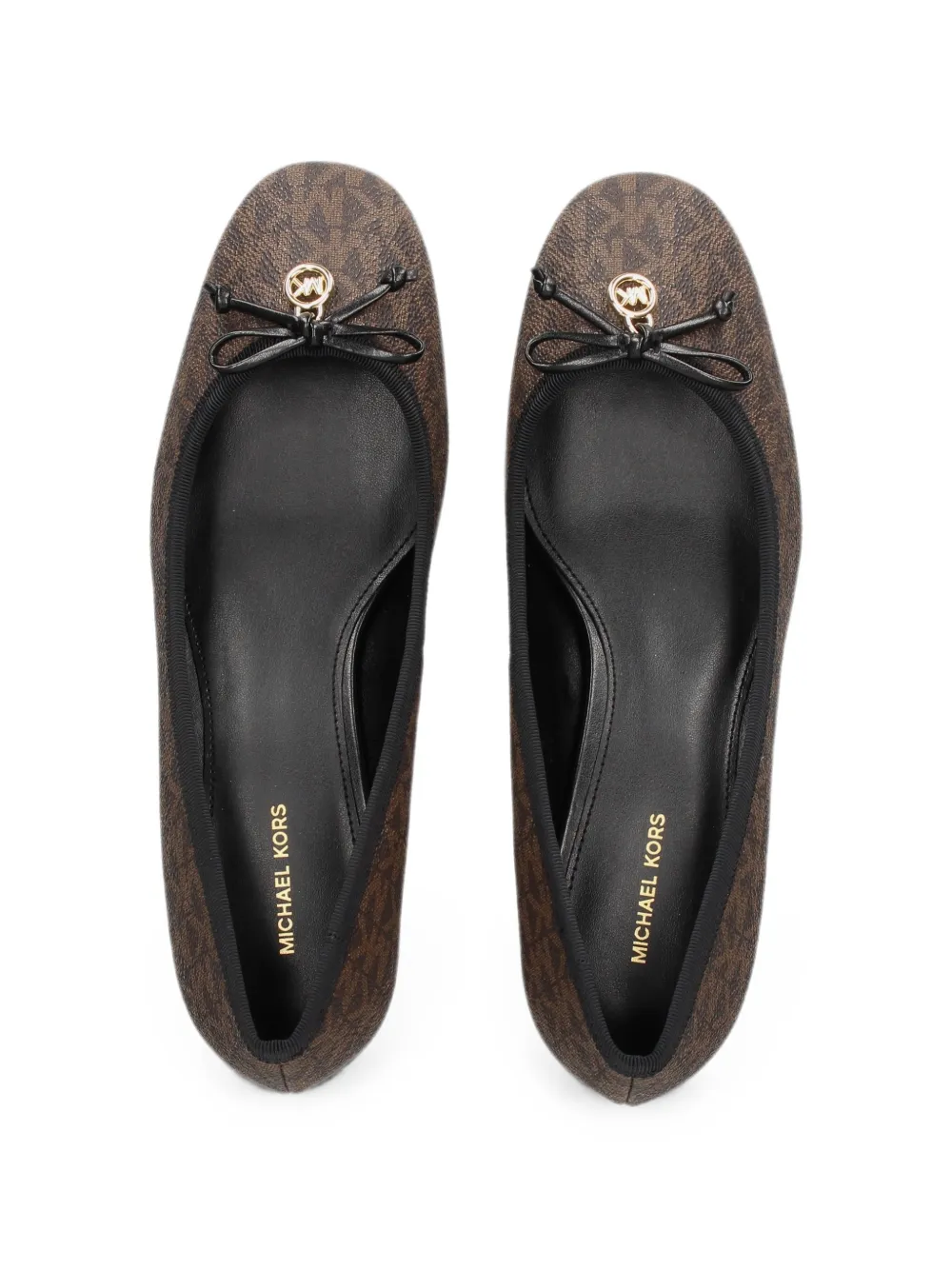 Michael Kors logo-print bow-detail pumps Bruin