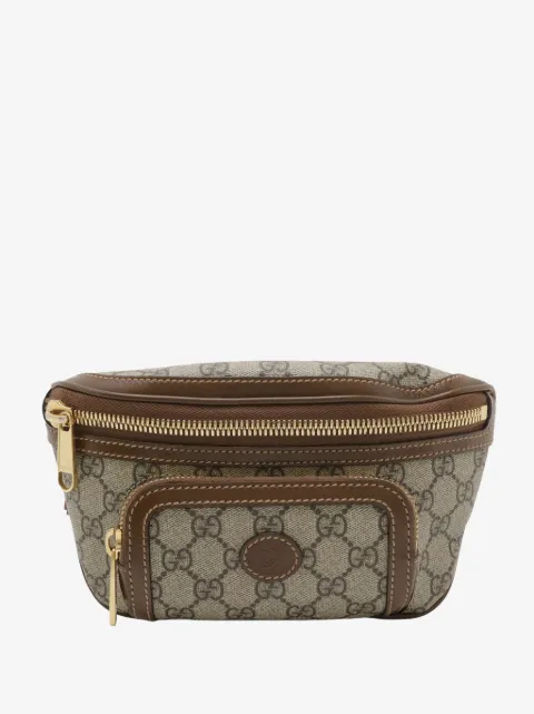 Gucci Pre-Owned GG Supreme Interlocking G 腰包（2016-2026年典藏款）