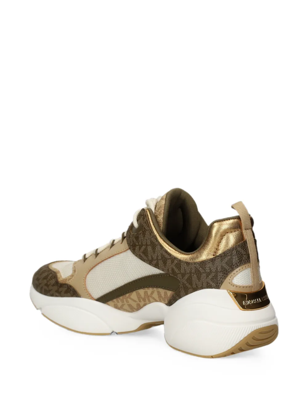 Michael Kors monogram-print panelled sneakers Bruin