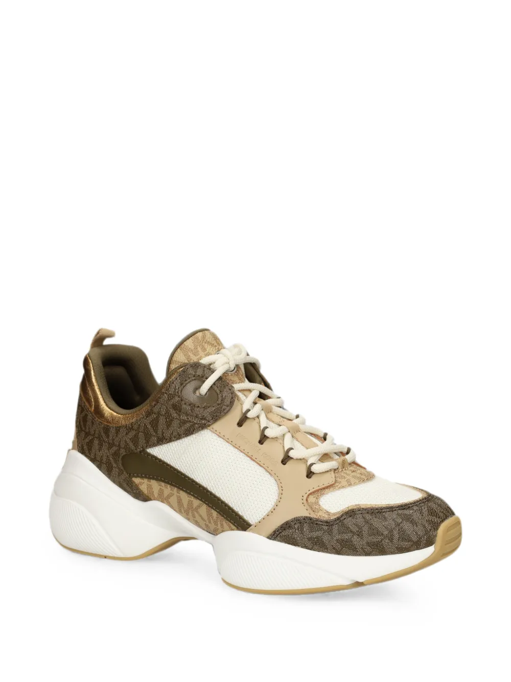 Michael Kors monogram-print panelled sneakers Bruin