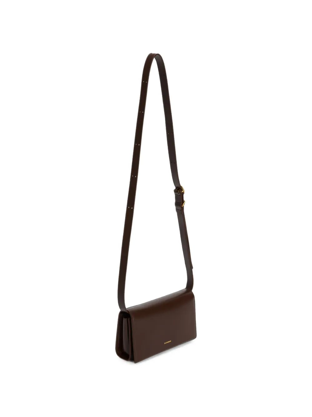 Jil Sander All Day leren crossbodytas Bruin